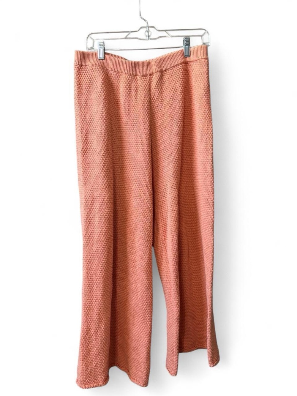 FREE PEOPLE BEACH Coral Knit Wide-Leg Pants